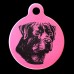 Rottweiler Engraved 31mm Large Round Pet Dog ID Tag